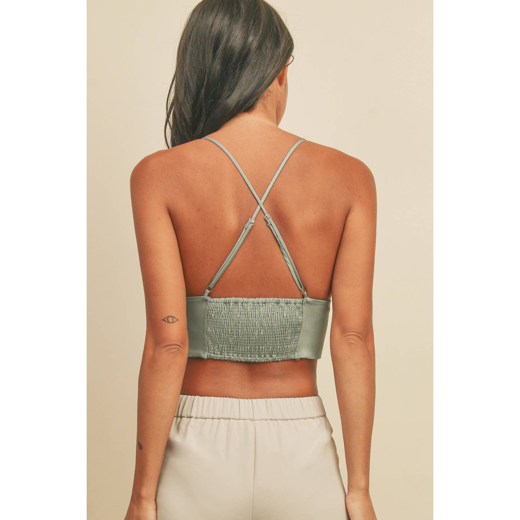 Dress Forum - Wholesale Blouse - Women's - Cross Back Triangle Brami Top (1)18