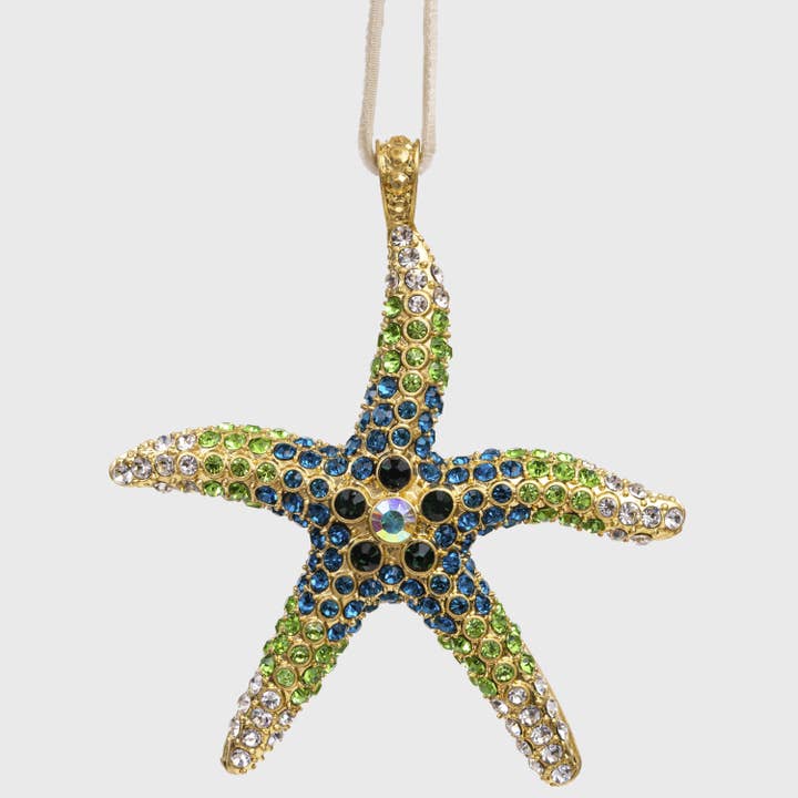 Adorno colgante estrella de mar, verde para venta al por mayor de Joanna Buchanan
