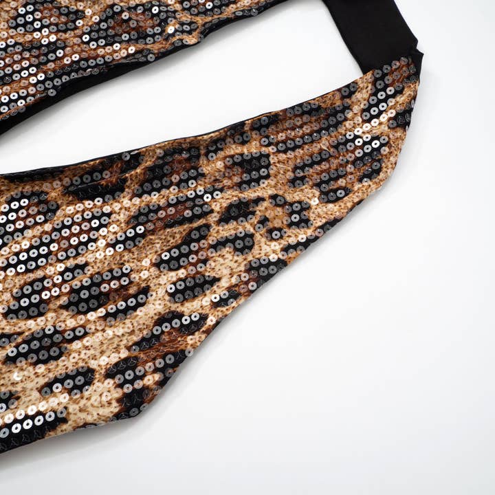 BELLISSIMA FASHION - Wholesale Dress - Women's - Leopard Print Halterneck Backless Bodycon Mini Dress(C)7