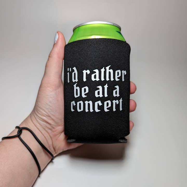 All That Raaz - Wholesale Drink Huggers & Koozies - I'd Rather Be at a Concert Can Cooler1