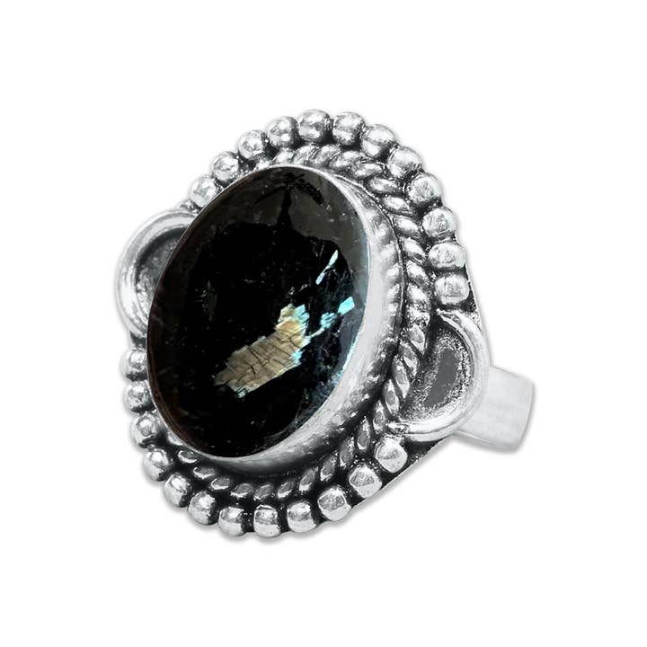 Handmade Jewels - Wholesale Multi-Stone Ring - Nuummite Rings – Handmade, Silver-Plated, Grounding (Made To Order)19