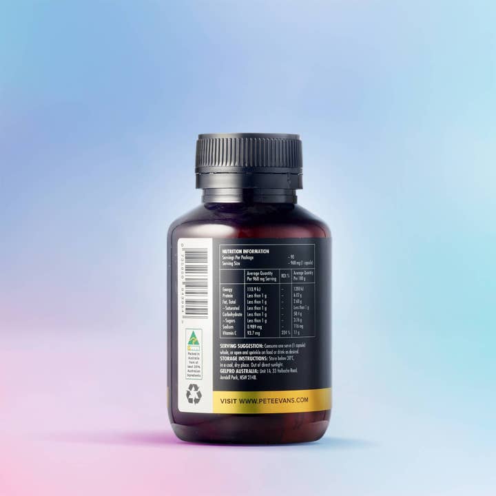 Gelpro Australia - Wholesale Oral Supplement/Vitamin - Pete Evans Organic Native C Capsules - 90 Caps