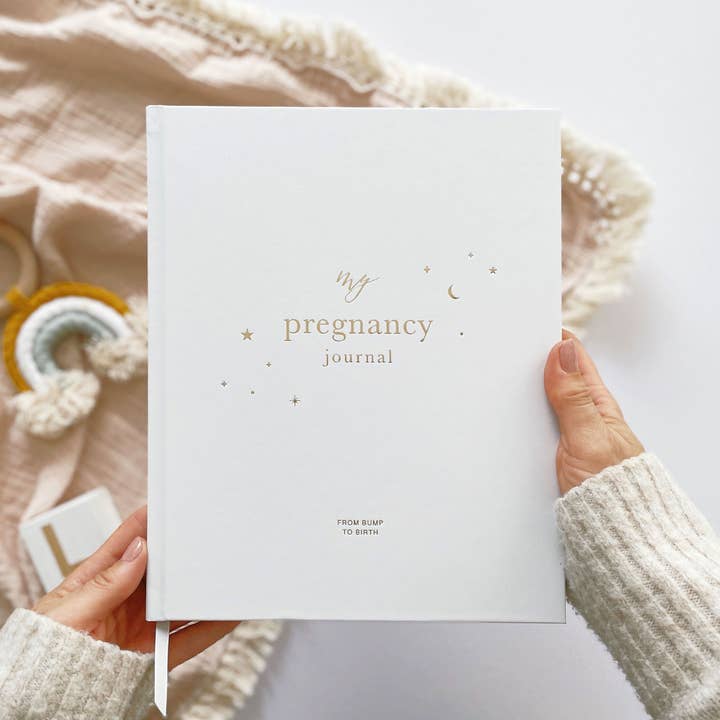 NEW - My Pregnancy Journal - White with Gilded Edges for wholesale by Blush And Gold