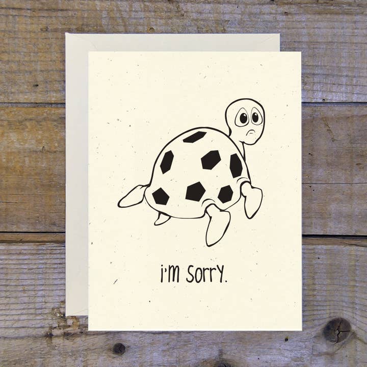 I'm Sorry Turtle Card for wholesale by Troy Cloth & Paper
