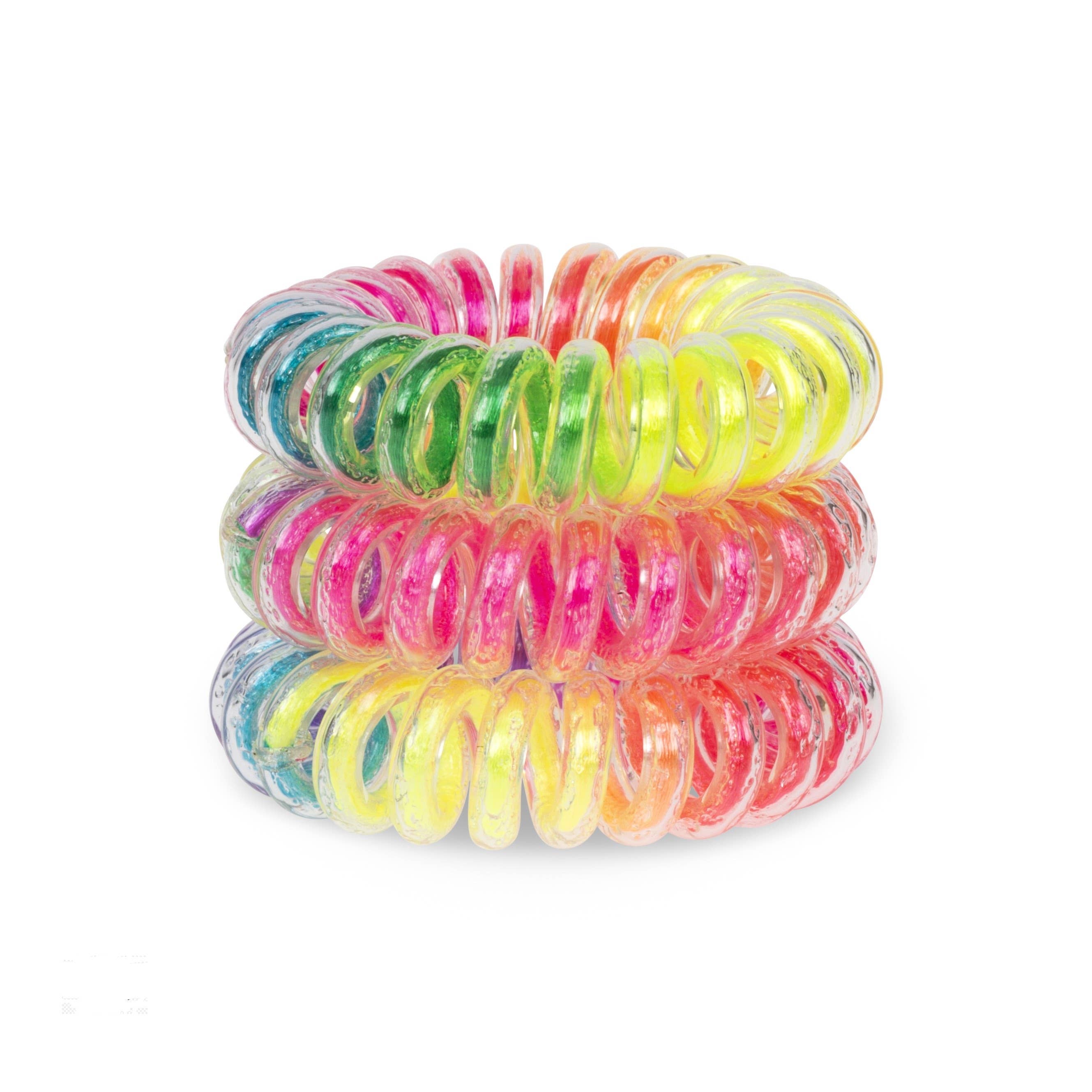 SpiraBobble – wholesale Hair tie – Box of Rainbow Colored Spiral Hair Ties / Hair Bands1