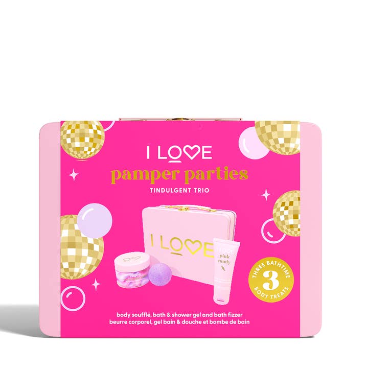 I LOVE – wholesale Bath & body set – Pamper Parties - Tindulgent Trio