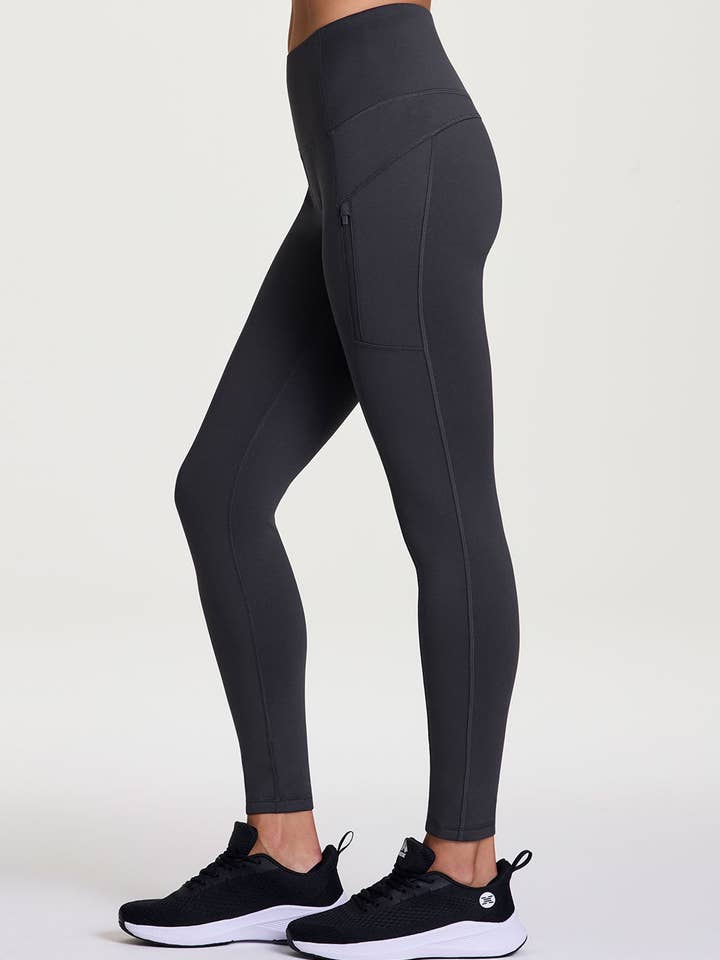 RBX Active - Wholesale Athletic/Lounge Leggings - Women's - Fleece Lined Zip Pocket Legging4