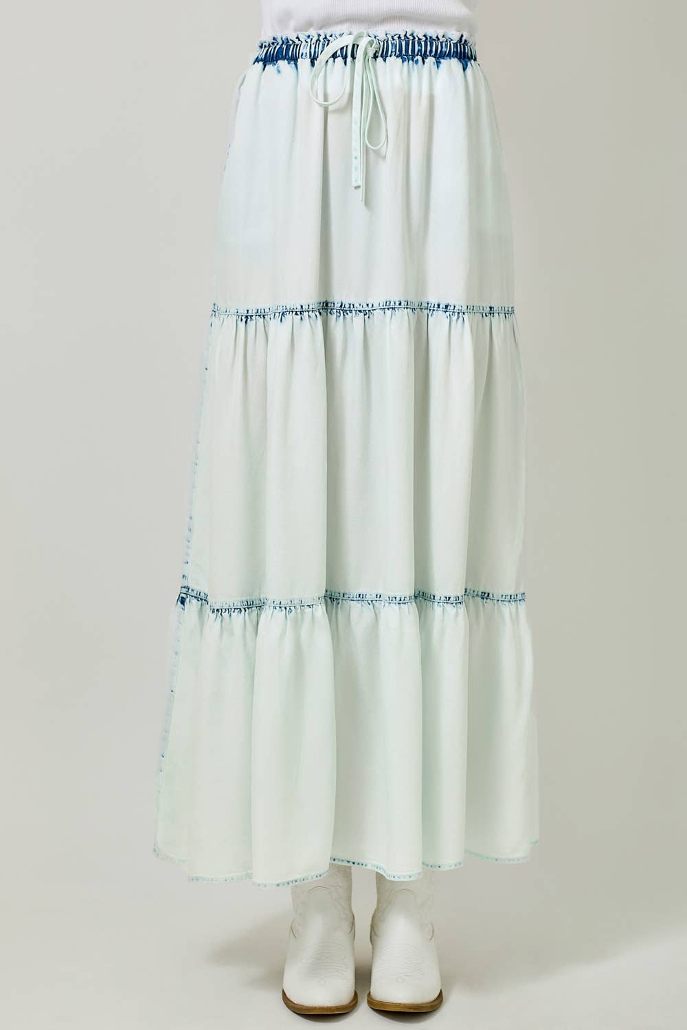 Mystree - Wholesale Rok - Dames - 60708 Lange Gelaagde Rok6