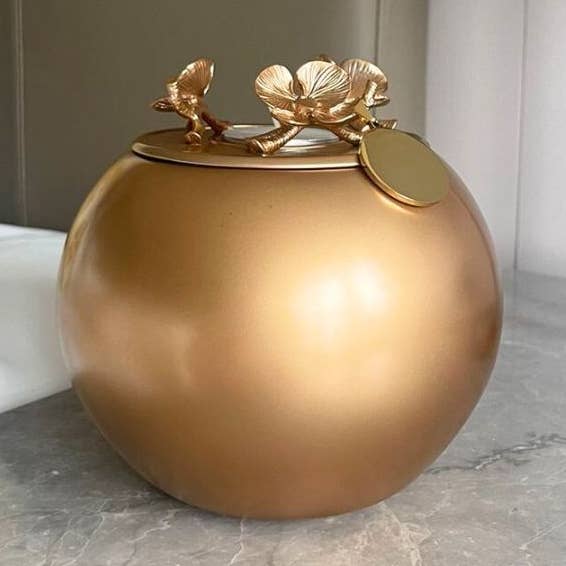 Orchideeënurn voor honden en huisdieren - Handgemaakt - Goud voor wholesale door G'Night Fetcher