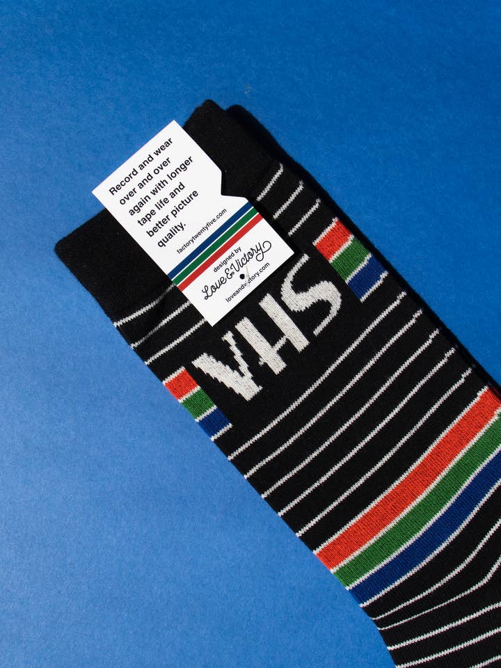 Love & Victory - Wholesale Socks - Unisex - Unisex RGB VHS Tape Socks 1