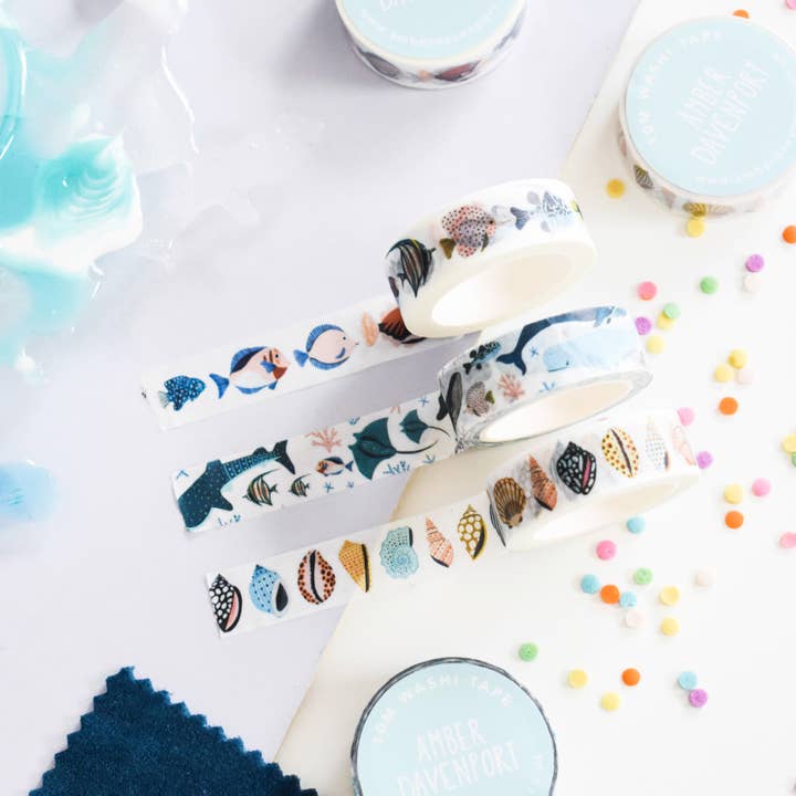 Amber Davenport Art - Wholesale Washi Tape - Sea Life Washi Tape