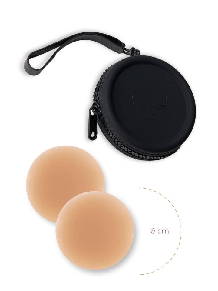 Boob-eez - Wholesale Nipple Pasties - Women's - x1 Silicone Travel Case + x1 Pair of "Headlight Hiders"11