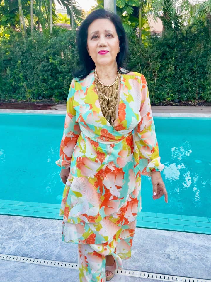 Vestido KOI em Camadas por atacado de Hanily Design