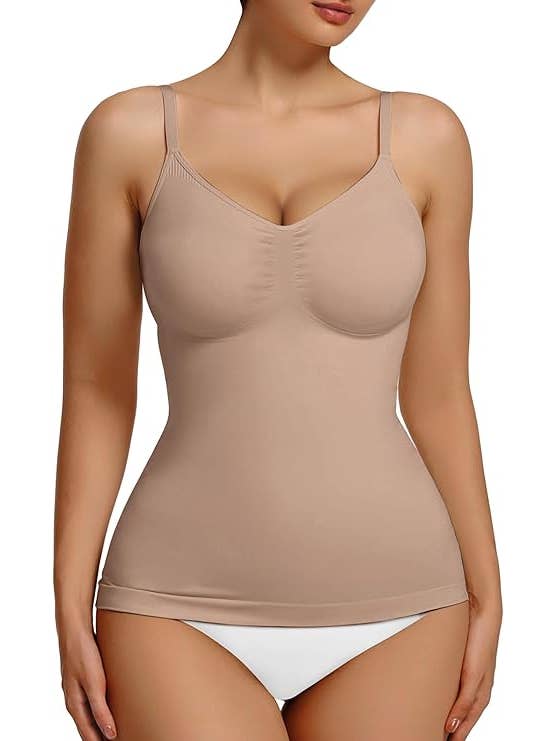 SHAPERX - Vente Sous-vêtements sculptants – femme - Débardeur modelant SHAPERX Seamless pour femmes à encolure dégagée