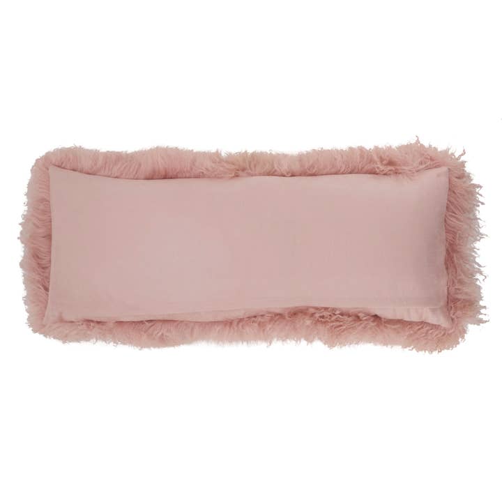 Saro Lifestyle - Wholesale Throw/Decorative Pillow - Mongolian Lamb Fur Pillow - Poly Filled7