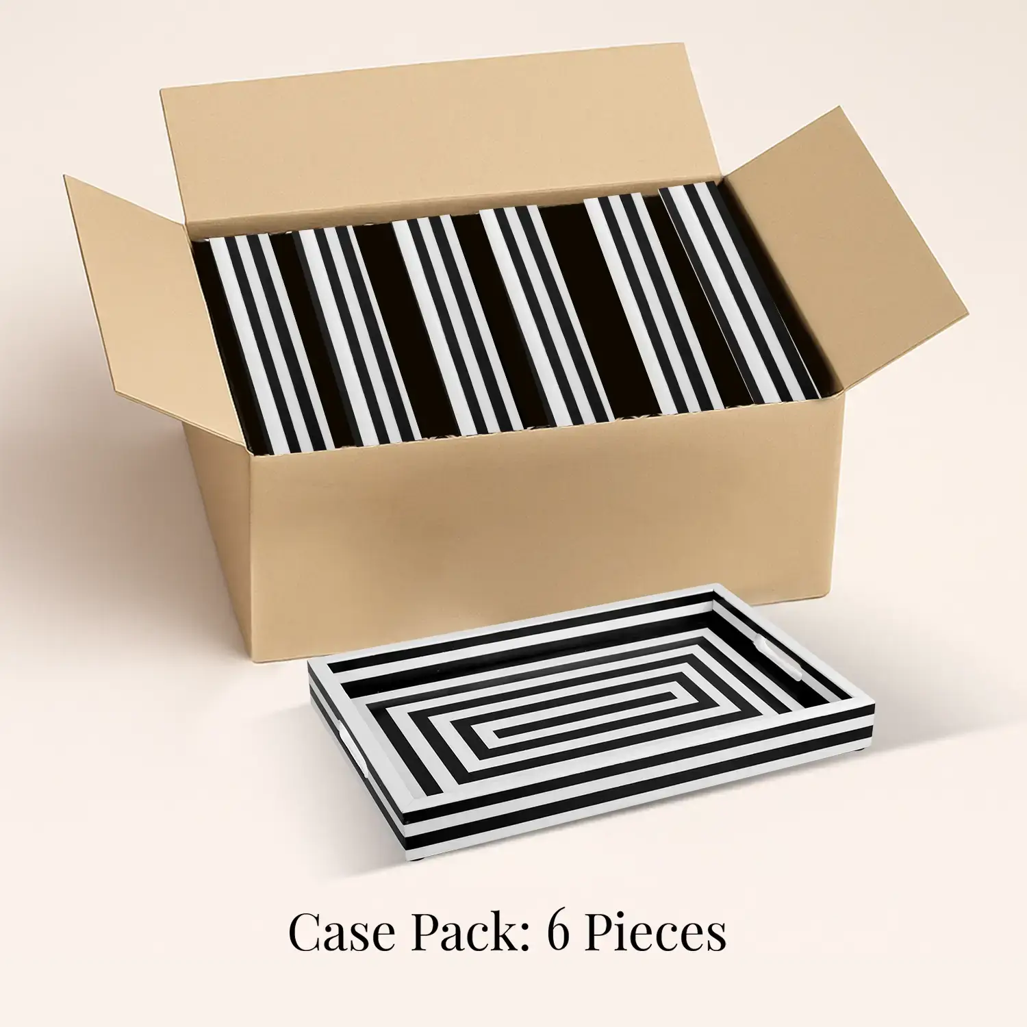 Muqeem & Brothers - Wholesale Decorative Tray - Decorative Trays Concentrics 11x17, Pack of 62