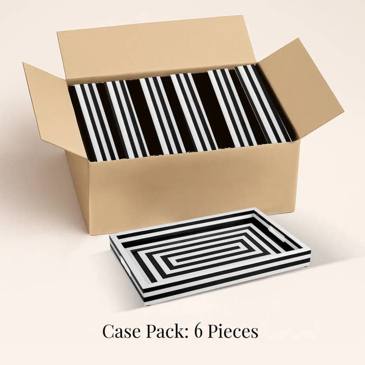 Muqeem & Brothers - Wholesale Decorative Tray - Decorative Trays Concentrics 11x17, Pack of 62