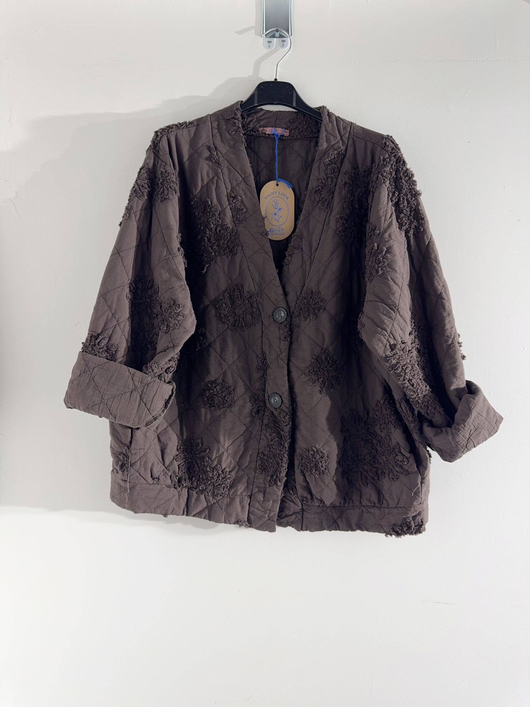 Happy look - Wholesale Jacket - Women's - Women's quilted cotton jacket – 3D embroidery, embossed3