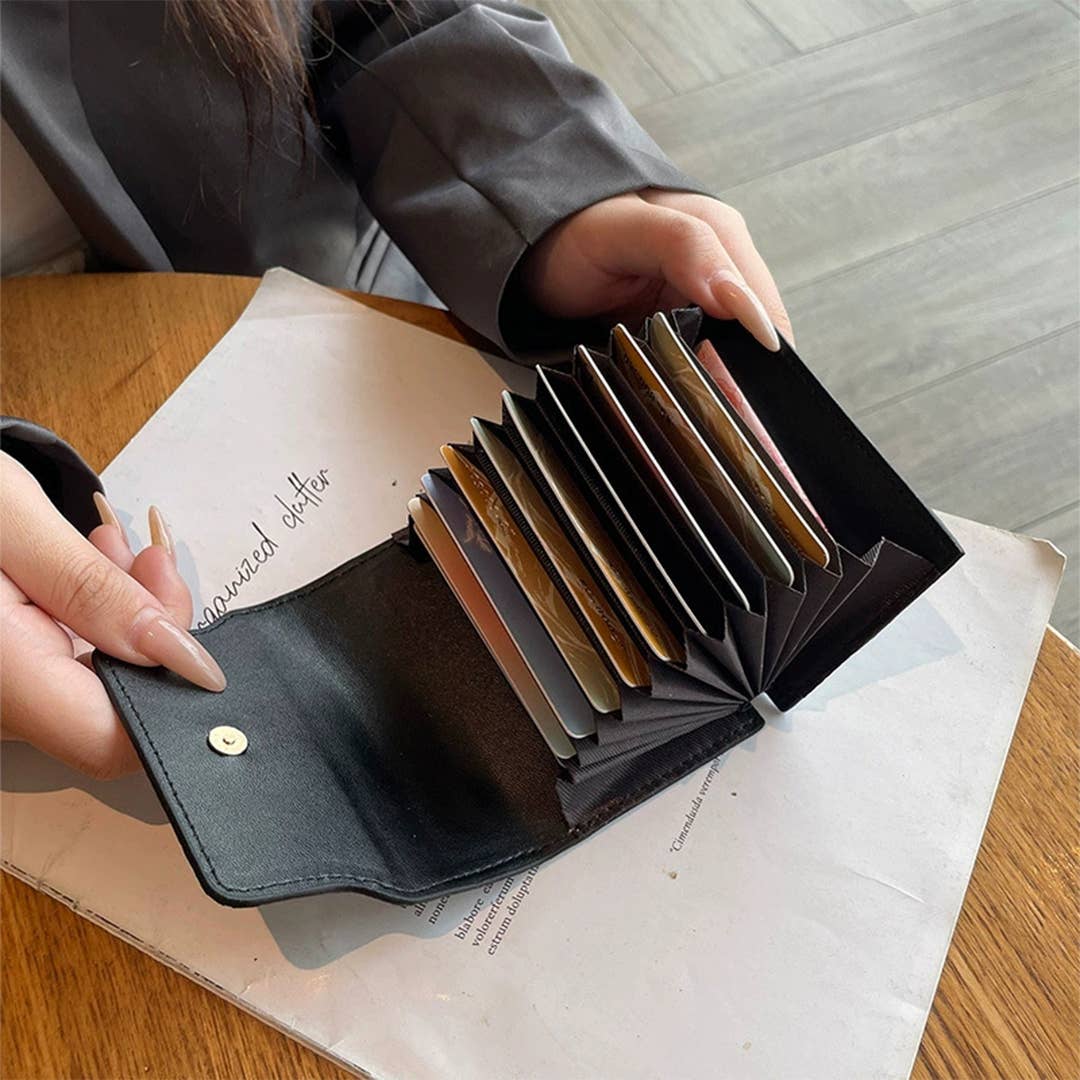 UNISHE - Wholesale Wallet - Women's - Checkered Ultra-Slim Multi-Card Holder ID Wallet ZK35654