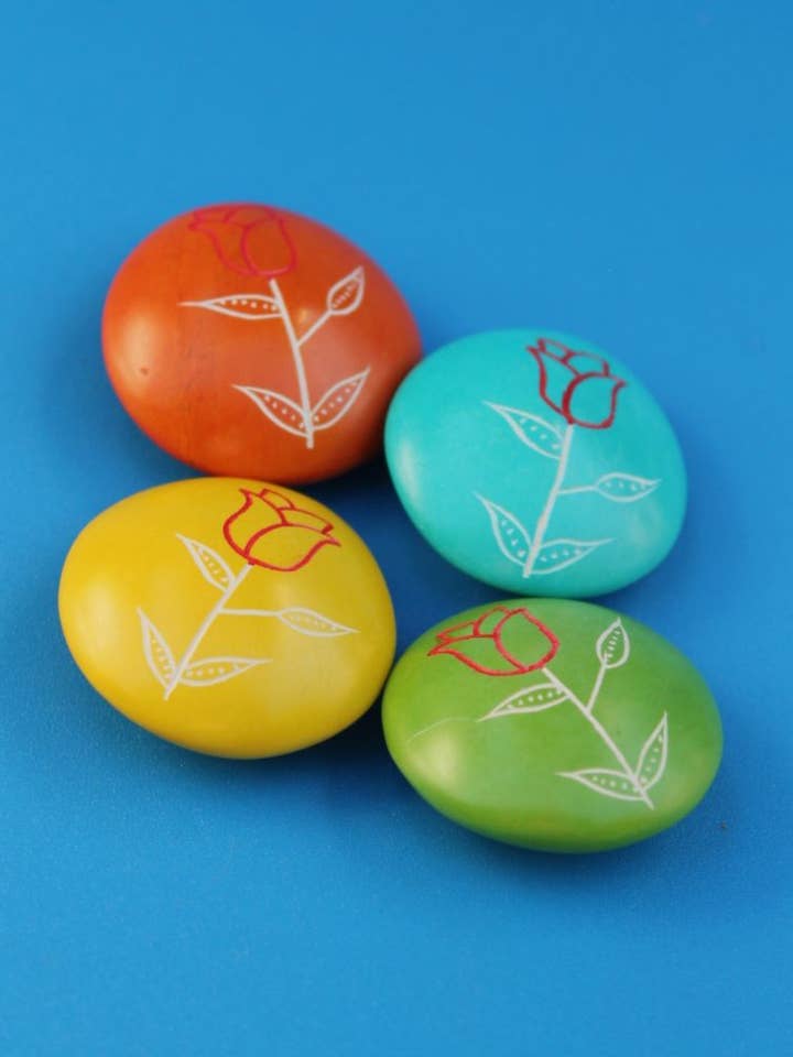 Mini acariciador de manos flor - Esteatita para venta al por mayor de polanski speckstein