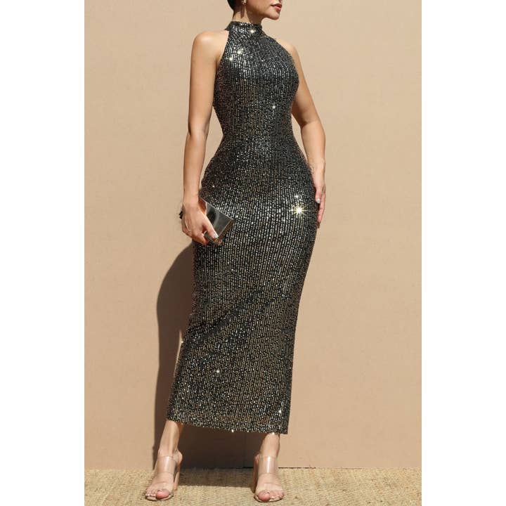 Esmeray Clothing - Wholesale Jurk - Dames - STATEMENT-JURK MET PAILLETTENGLANS2