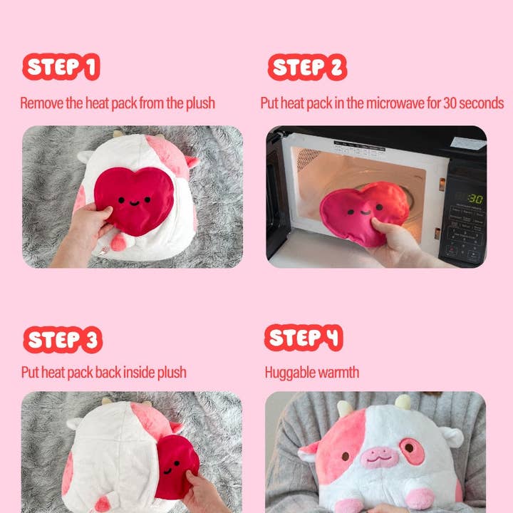 Shopzoki - Wholesale Stuffed/Plush Toy - Kids & Baby - Blueberry Cow Heatable Plush