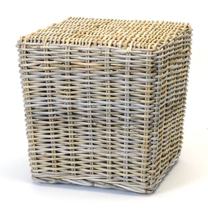 Bacon Basketware - Wholesale Ottoman - KUBU RATTAN OTTOMAN SQUARE