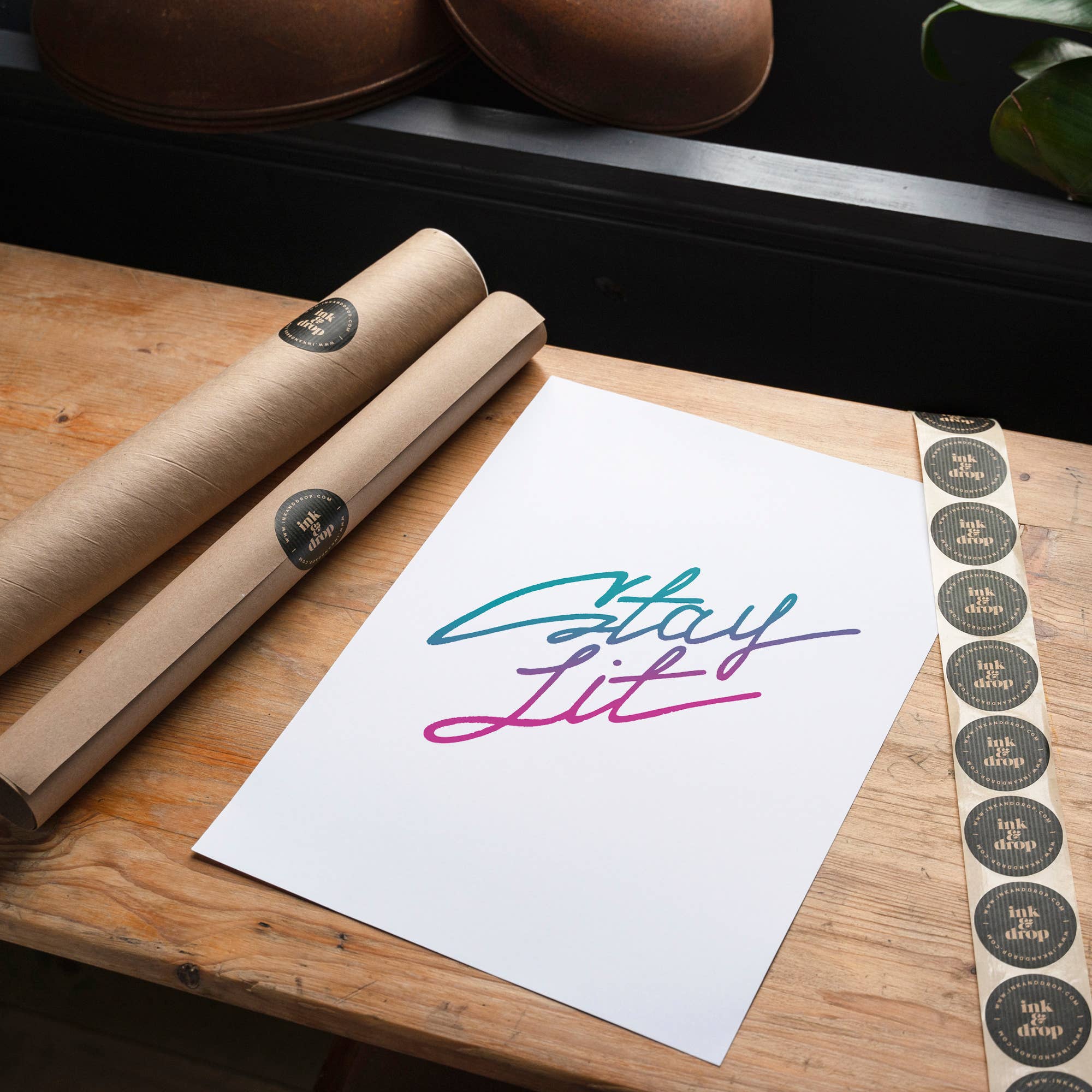 Ink & Drop – Großhandel Kunstdruck – Bleiben Sie beleuchtet Zit4