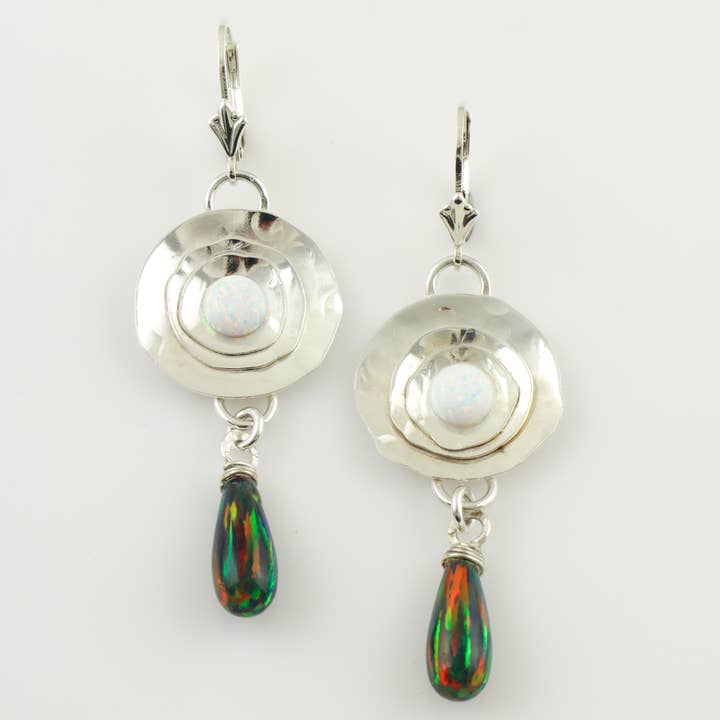 Set Adrift Designs - Wholesale Dangle Earrings - Lily Pad Drop Earrings0