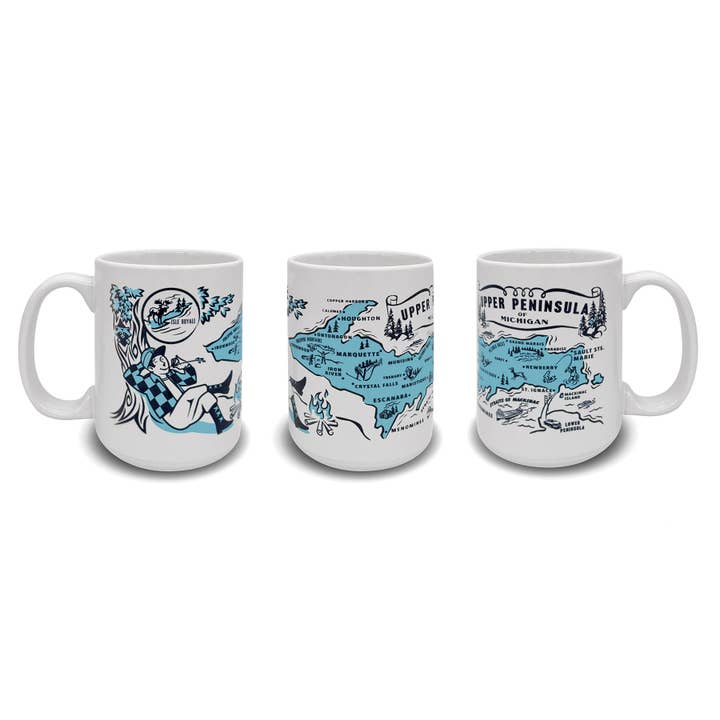 Peninsulas - Wholesale Coffee Mug - Upper Peninsula Ceramic Mug