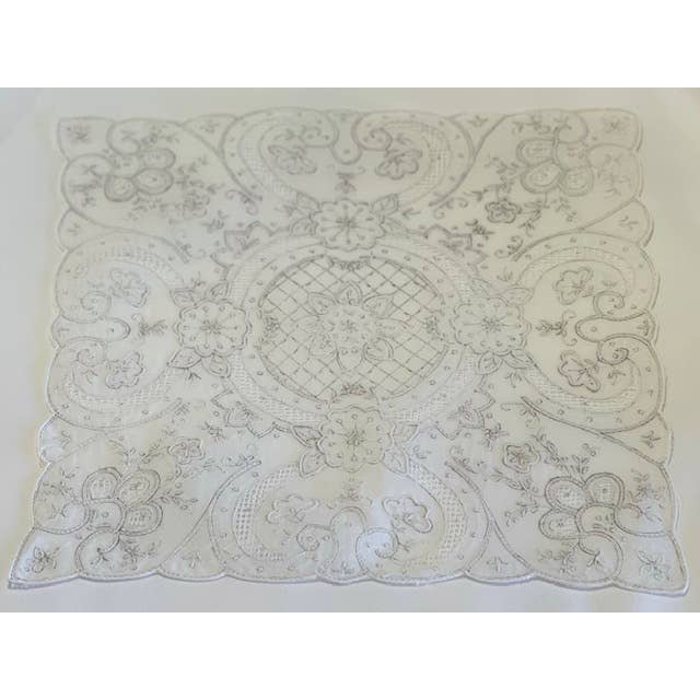 Simply Charming - Wholesale Handkerchief – Women's - Drawnwork Floral Hanky3