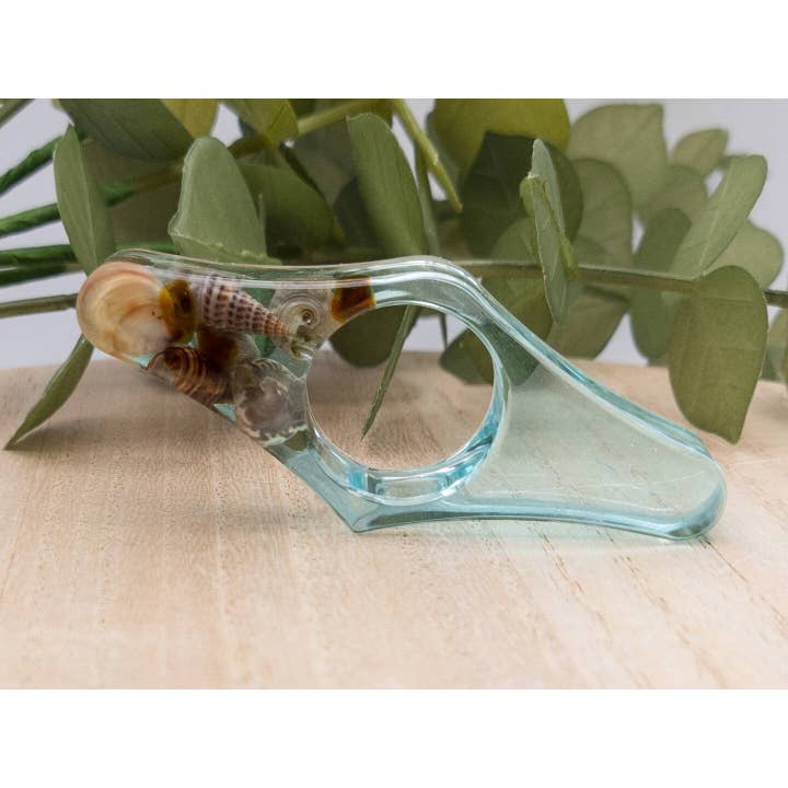 Botanically Bookish - Wholesale Book Holder - Beach Resin Book Page Holder, Ocean Thumb Page Spreader