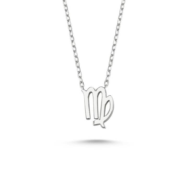 Virgo Sign Zodiac Silver Necklace for wholesale by Amorium