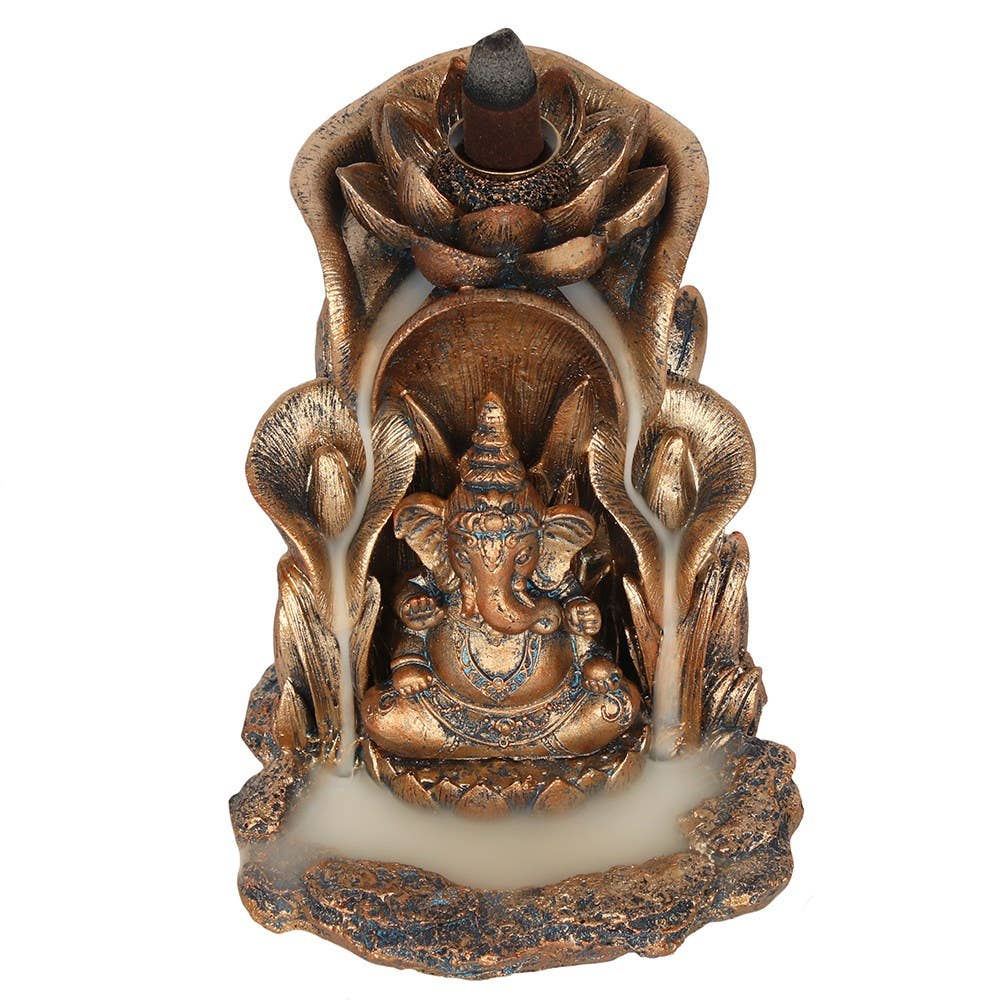 Something Different Wholesale - Wholesale Incense Holder - Bronze Ganesh Backflow Incense Burner2