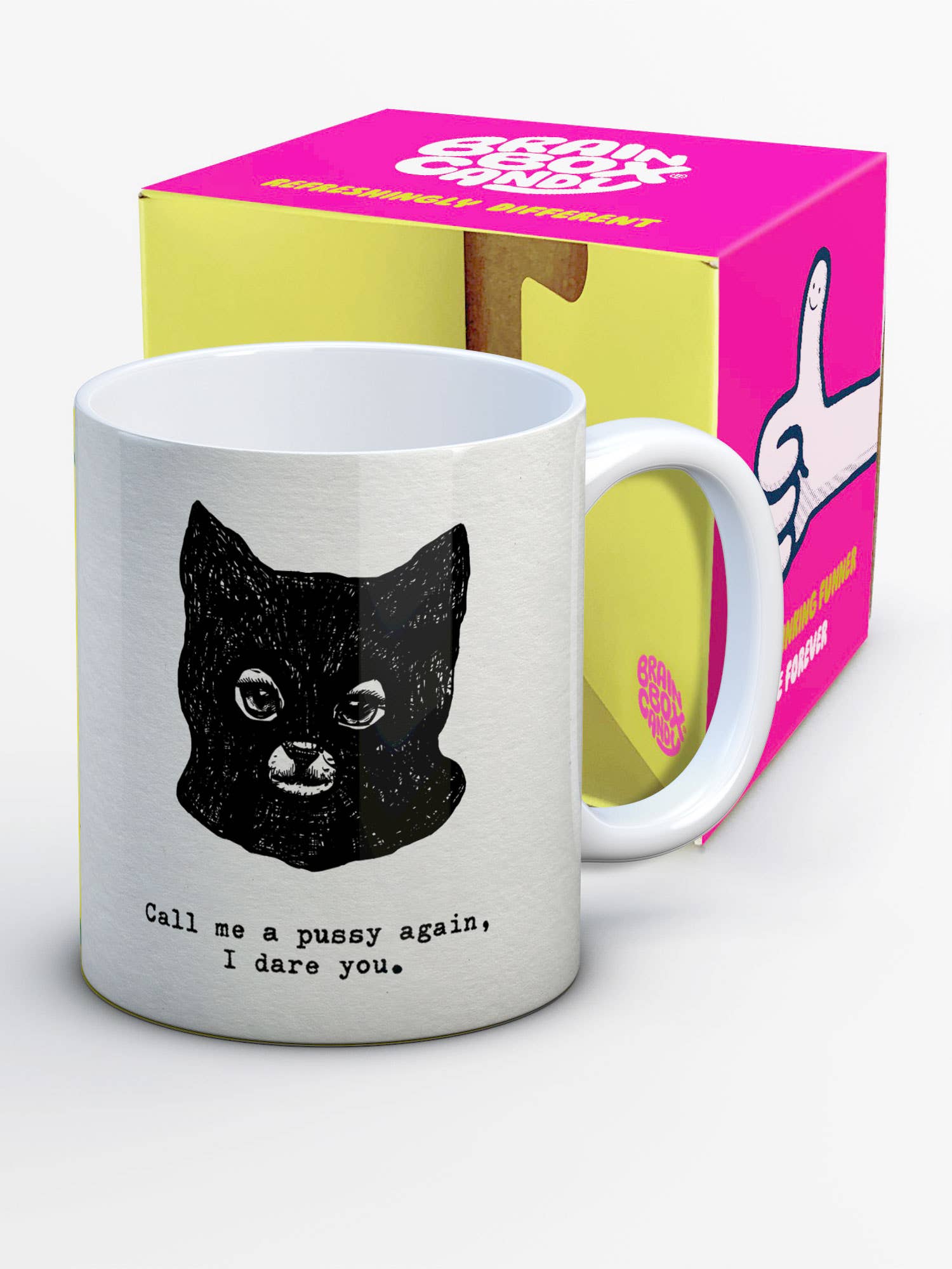 Brainbox Candy - Wholesale Coffee Mug - Funny Gift - Pussy Mug by Hayden Kays1