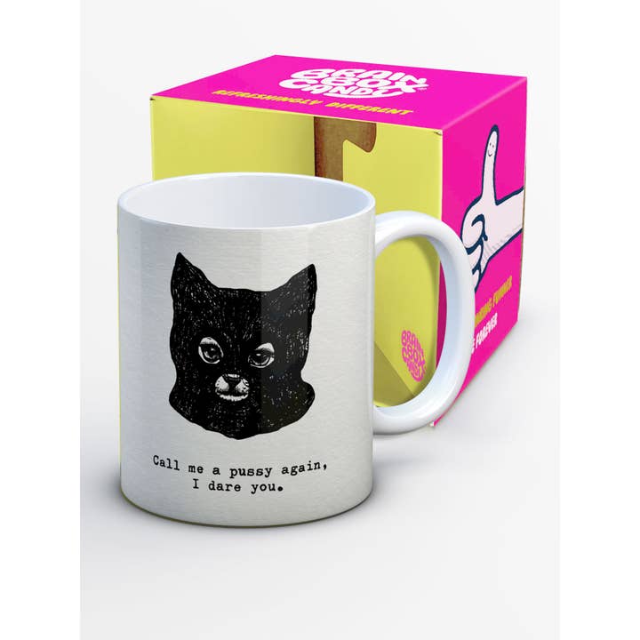 Brainbox Candy - Wholesale Coffee Mug - Funny Gift - Pussy Mug by Hayden Kays1