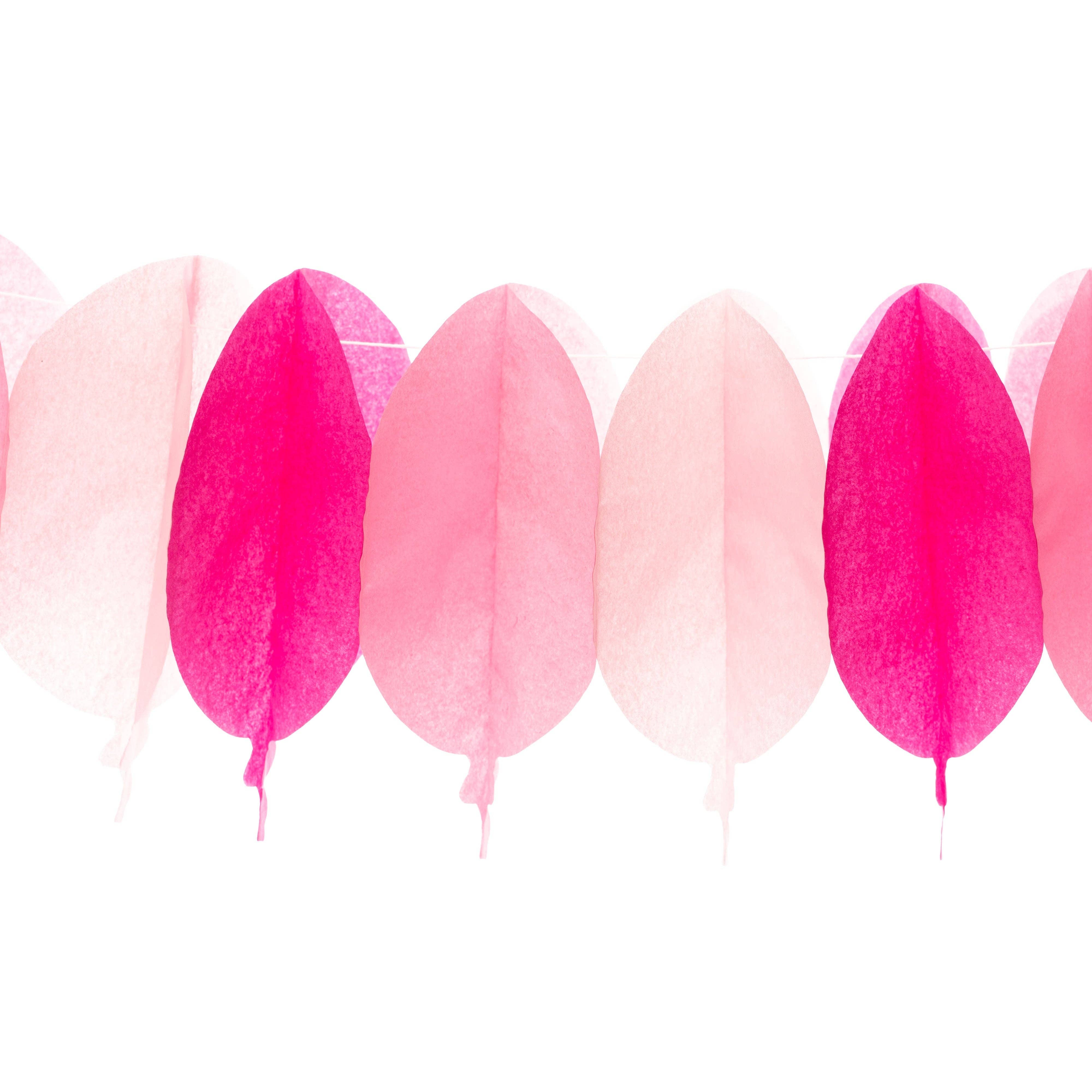 Rose Guirlande de fête en papier en forme de ballon 12 pieds - Rose en vente sur Faire1