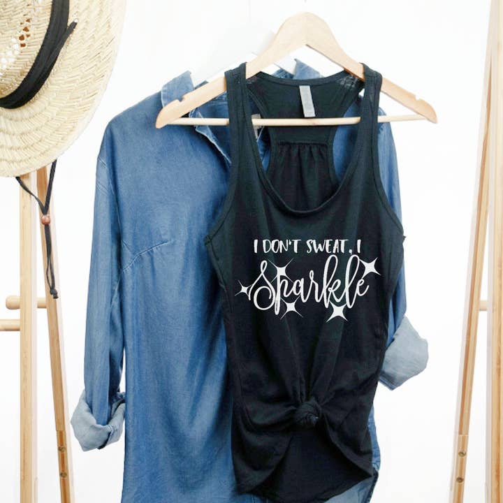 Regata I Don't Sweat I Sparkle por atacado de Top Crate