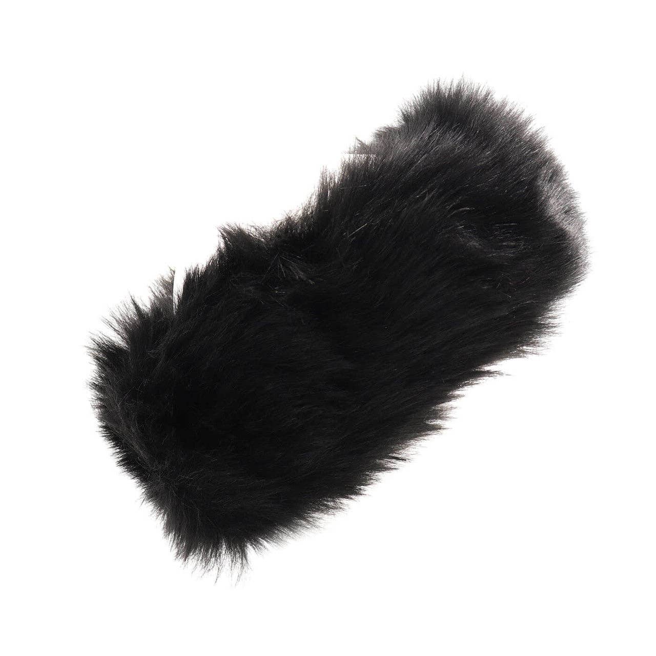 Surell – wholesale Fashion headband – women's – Faux Fox Fur Headband/Scarf0