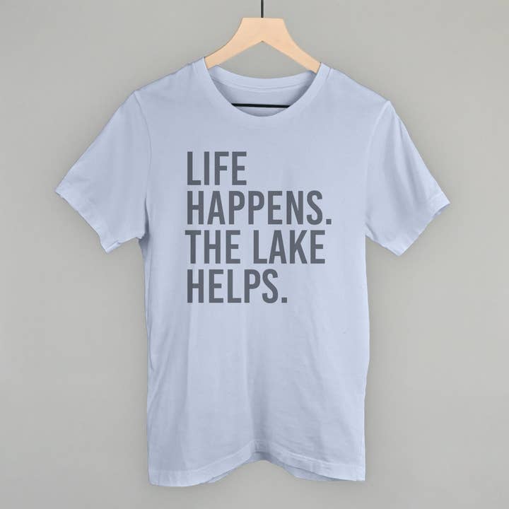 Ivy + Cloth - Wholesale Graphic Sweatshirt - Women's - Life Happens. The Lake Helps.1