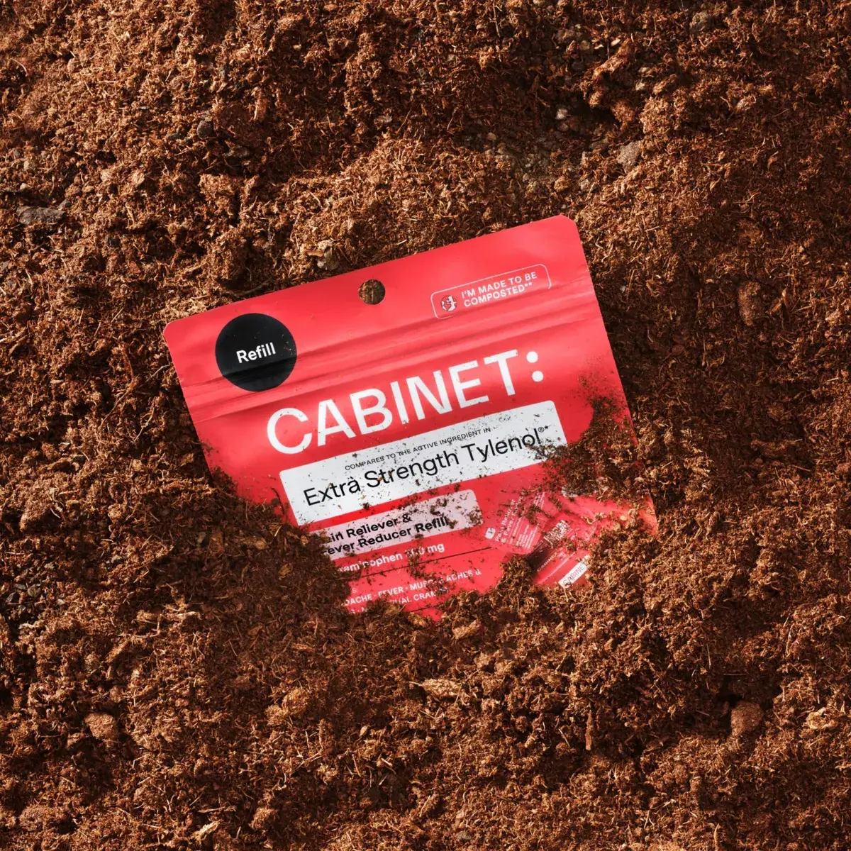 Cabinet Health - Wholesale Oral Supplement/Vitamin - Pain Reliever & Fever Reducer Compostable Refill Pouch 120ct4