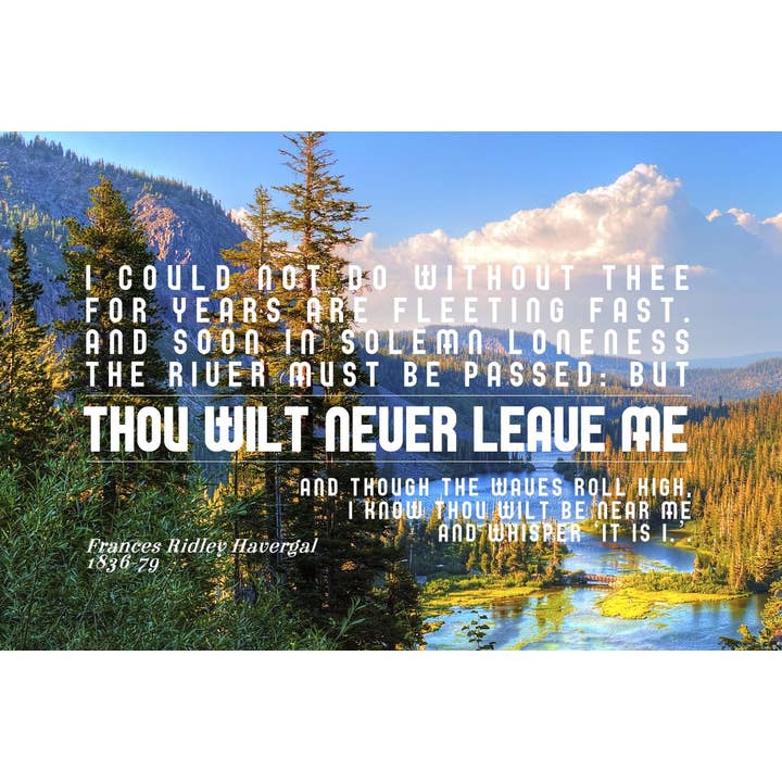 Je ne pourrais pas me passer de Toi vs 4 pour la vente par Hymncourage