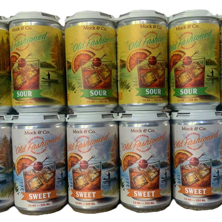 Mock & Co - Wholesale Non-Alcoholic Aperitif/Mocktail - Wisconsin Old Fashioned - Assorted Case- 6 Sets of 4 0