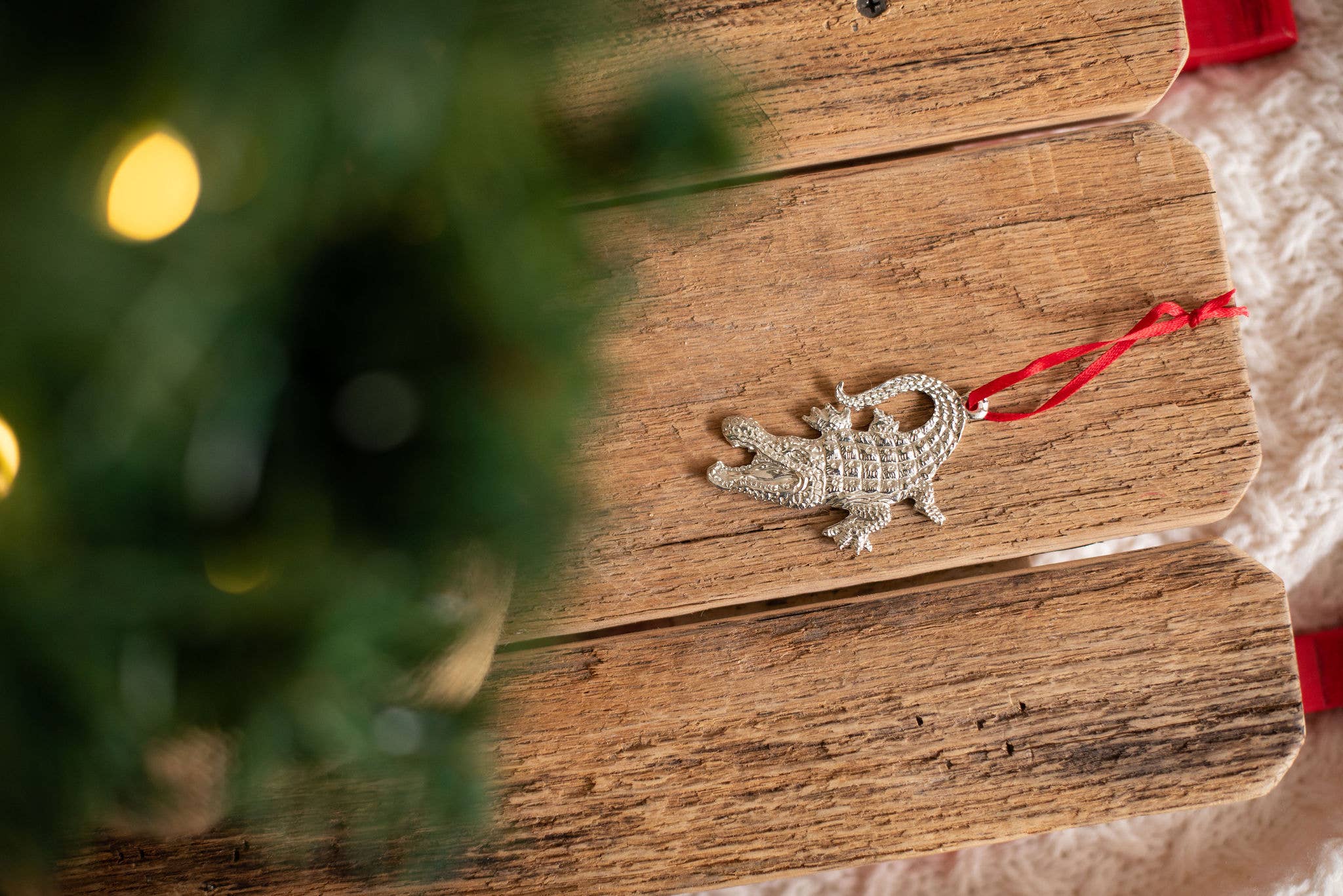 House of Morgan Pewter - Wholesale Ornament - Handmade Alligator Swamp Gator7