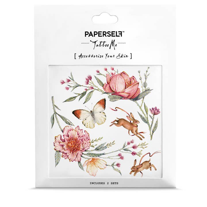 PAPERSELF – Engroshandel Midlertidig tatovering – Roser & Kaniner Midlertidig tatovering