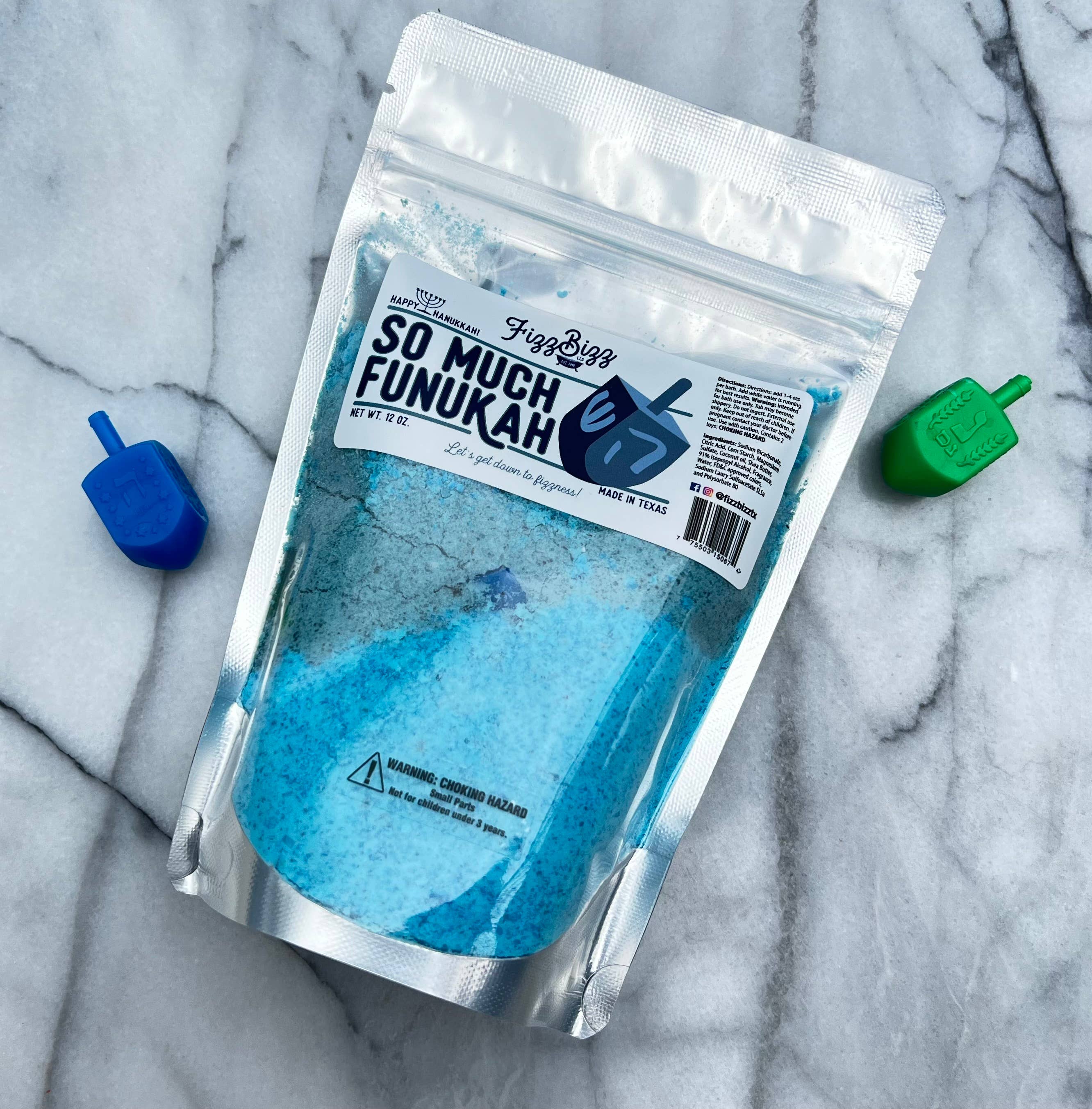 Fizz Bizz LLC - Wholesale Bath Salts - So Much Funukah- Seasonal Kids Bath Salts4