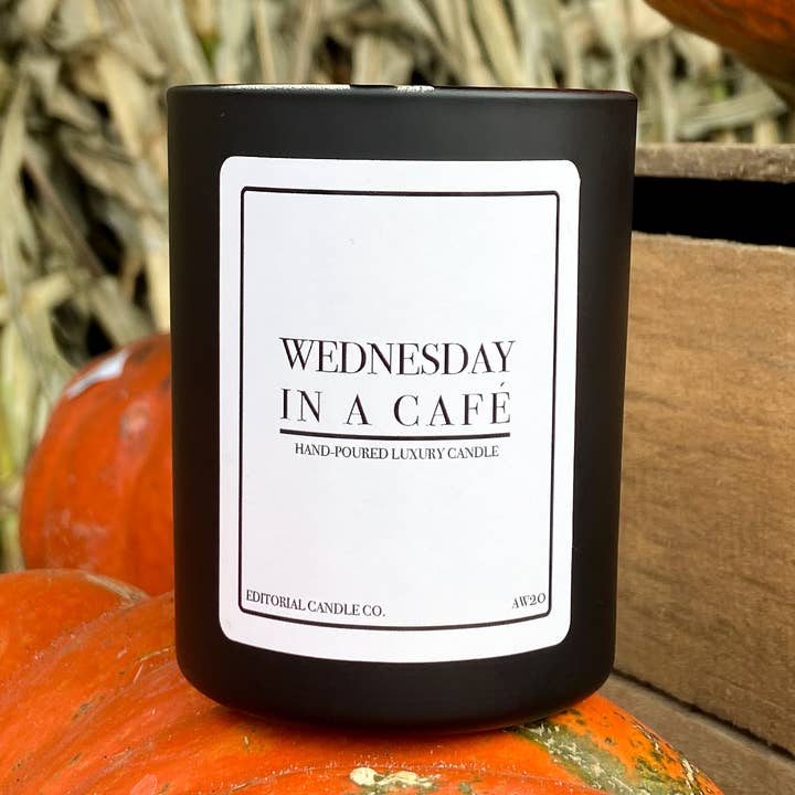Wednesday in a Café for wholesale by Editorial Candle Co.