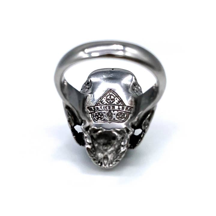 Mysticum Luna - Wholesale Cocktail/Statement Ring - Hel Skull Ring | Gothic Anatomical Jewellery Alternative2