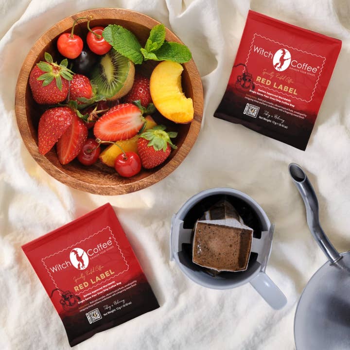 WITCH COFFEE (Montre Australia Pty Ltd) - Wholesale Ground coffee - Witch Coffee Red Label Single-Serve Drip Coffee Bags1
