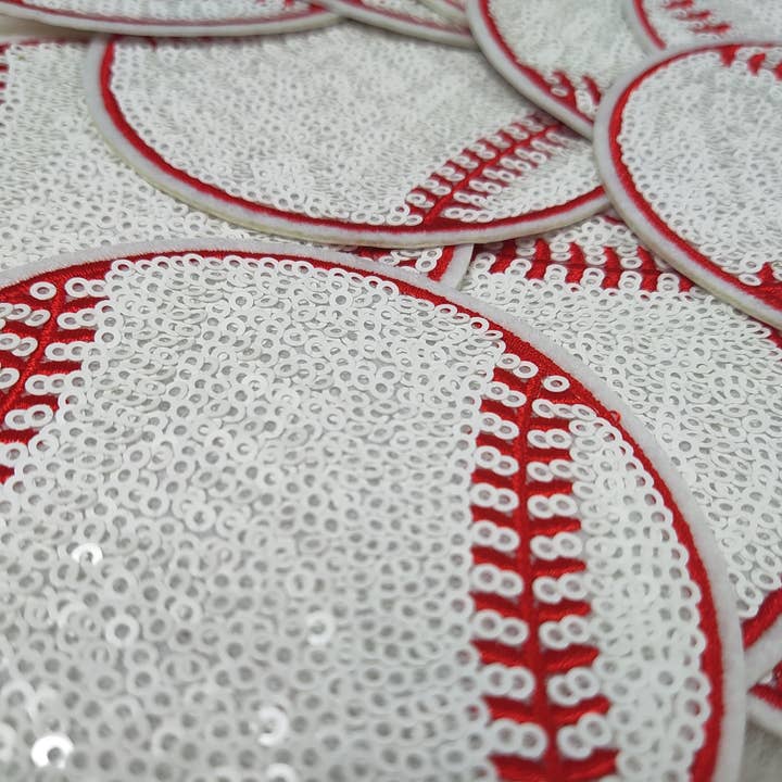 Scratch Decor - Wholesale Patch - Sequin Baseball Iron On Patch1